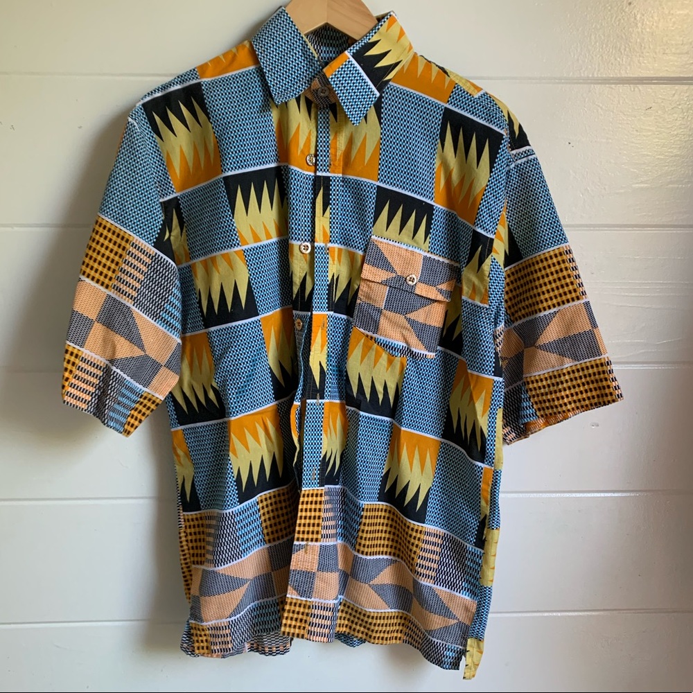 Fun button up collared shirt